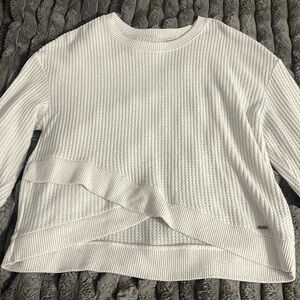 Hollister white sweater top